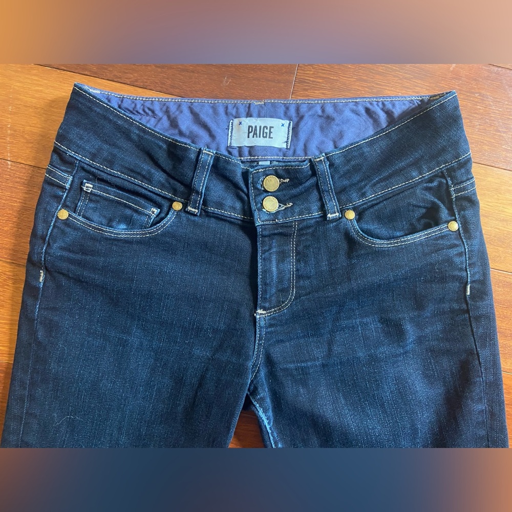 ✨HOST PICK✨ PAIGE Hidden Hills Straight Leg Woman’s’ Denim Jeans Size 26W x 33L - Picture 5 of 9